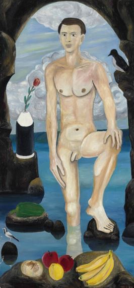 Self portrait by Helgi Thorgils Fridjónsson, 1985