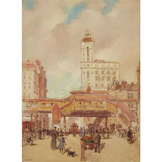 Third Avenue, New York by Paul Cornoyer