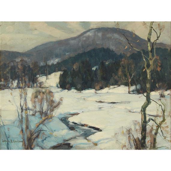 Snowbound River by John Fabian Carlson