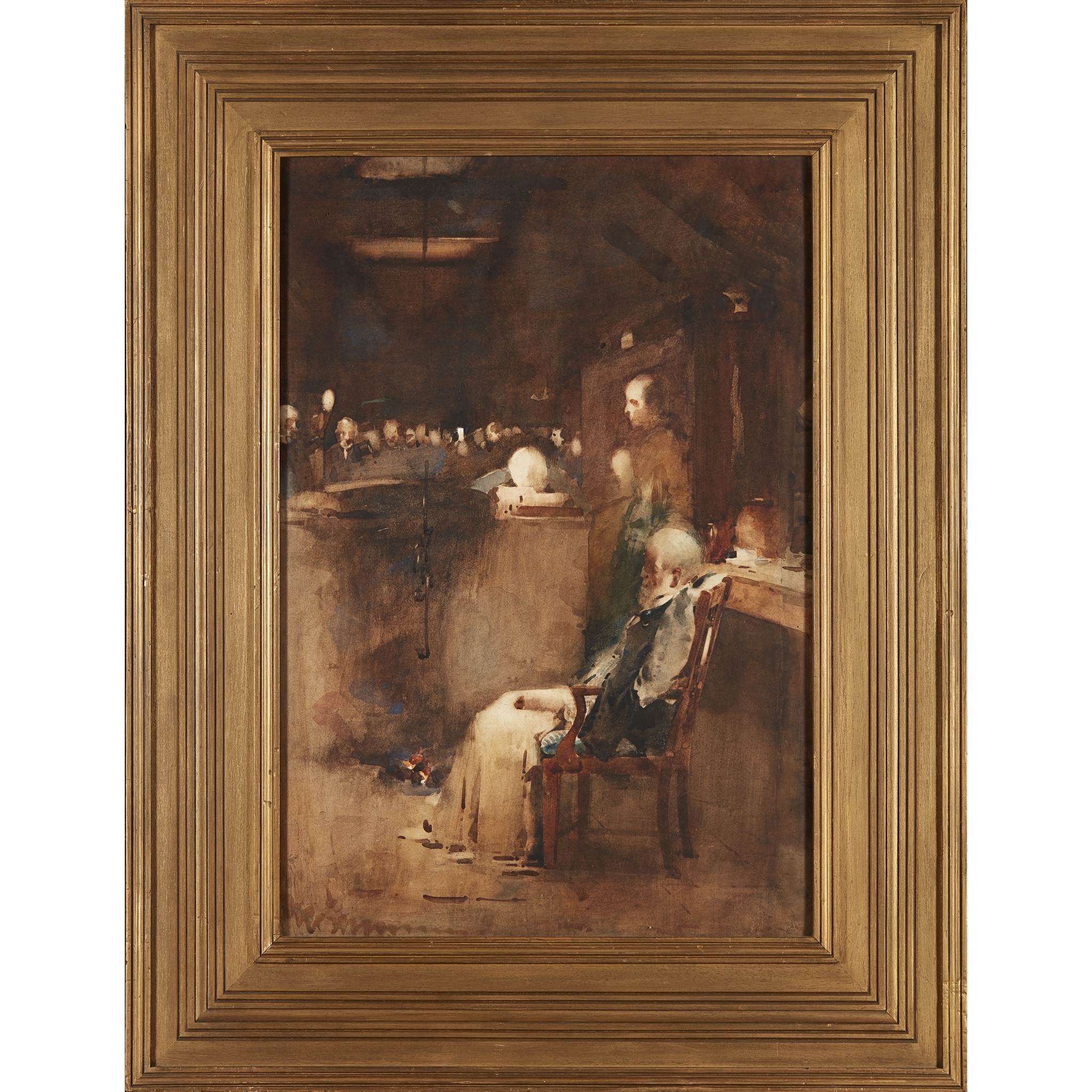 Artwork by Arthur Melville, Study for The Old Covenanter, Made of Watercolour