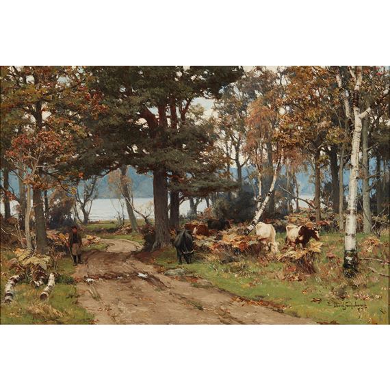 THE FOOT OF BEN LOMOND by David Farquharson, 1887