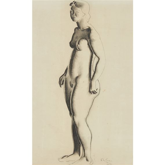 FEMALE NUDE by William McCance, dated 1930