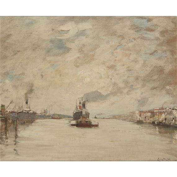 Westering sun, River Clyde by James Kay