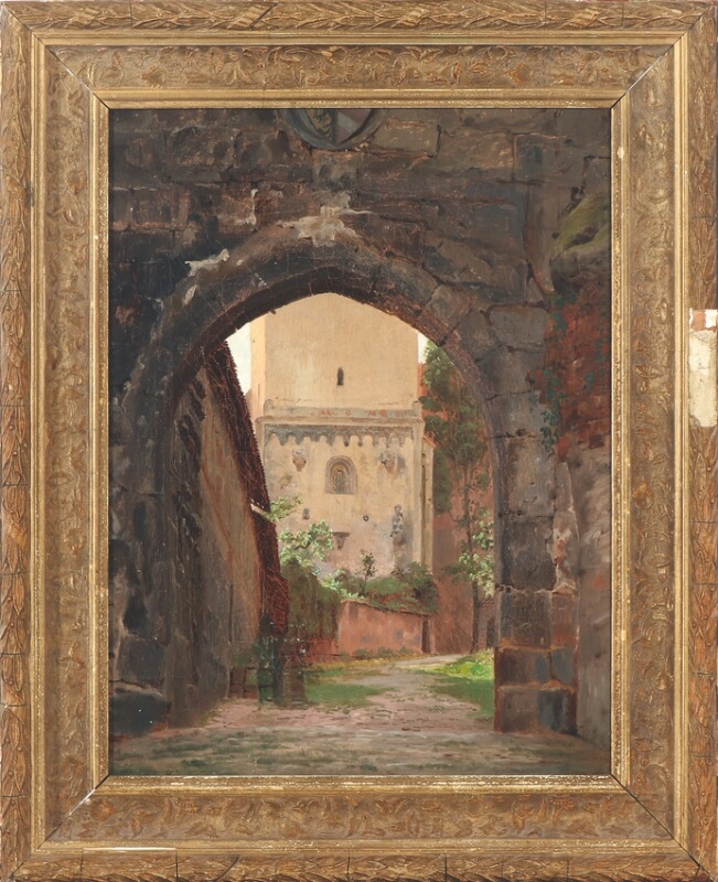 Niels Anders Bredal | Ravello's town gate (1858) | MutualArt