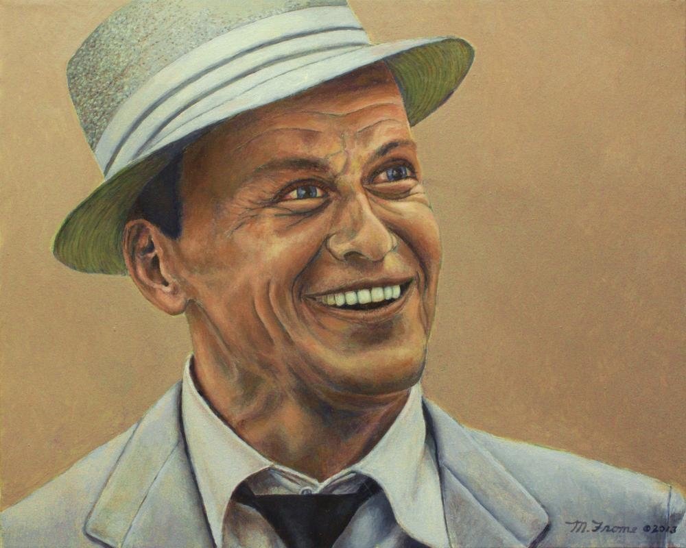 Artwork by Mickey Frome, Frank Sinatra, Made of Oil on Canvas