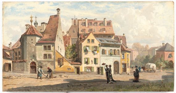 Partie aus München nächst Sendlinger Tor by Otto von Ruppert, 1880