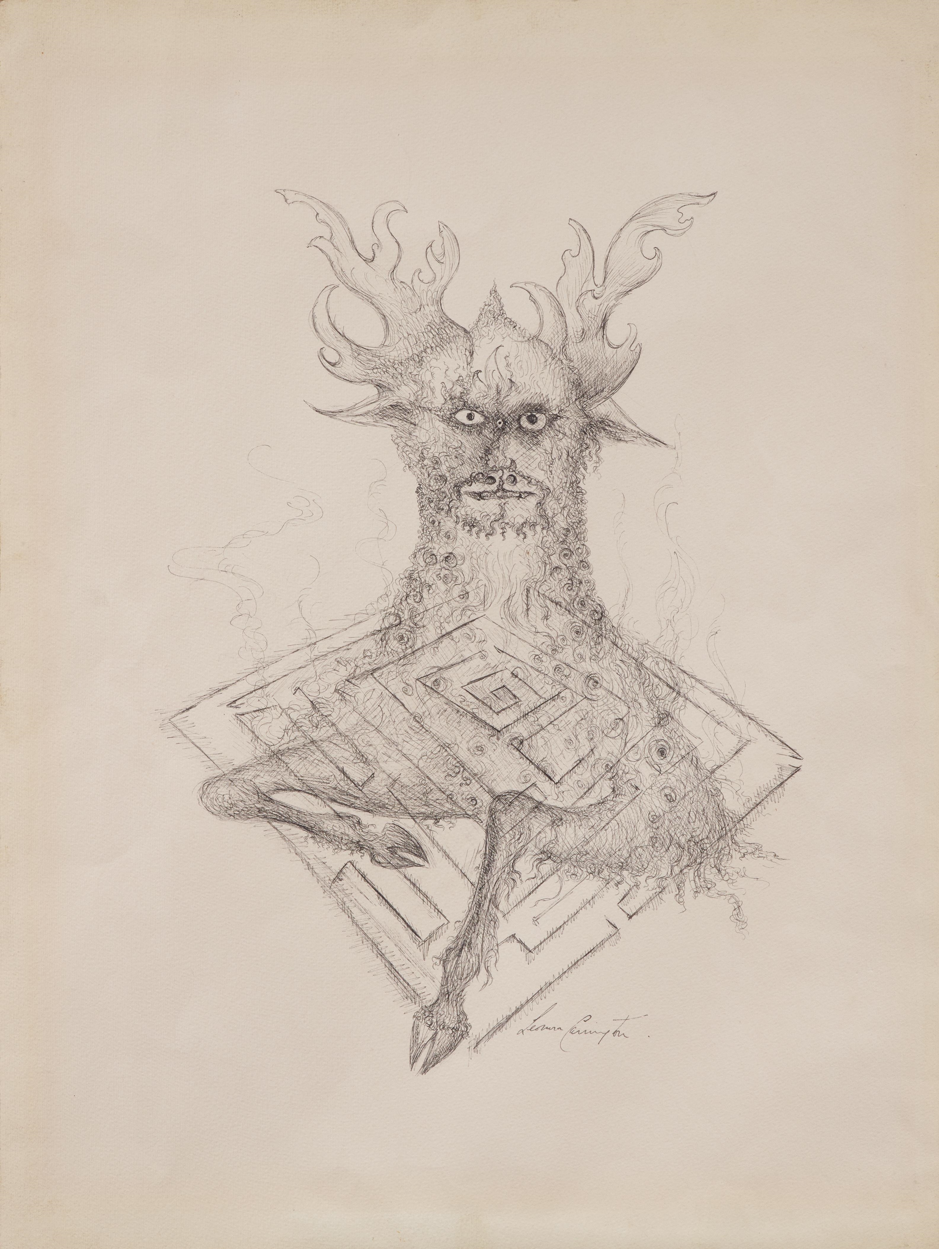 Artwork by Leonora Carrington, Figura, Made of Pastels on paper