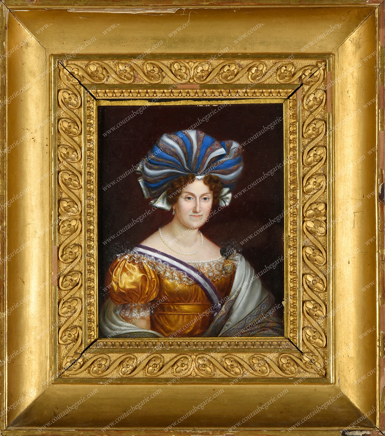 Luigi Vacca Portrait de la reine MarieChristine de Sardaigne, née