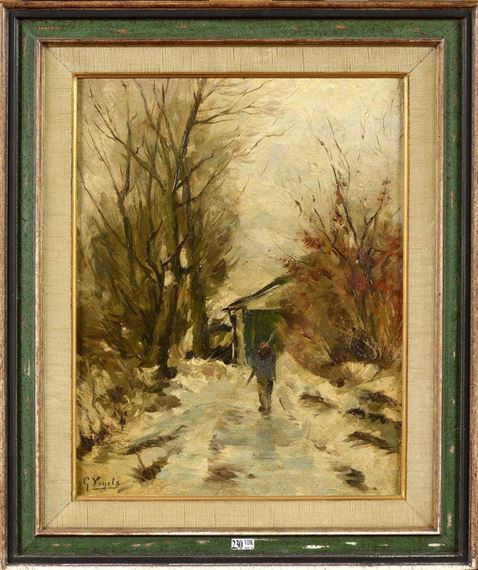 Chemin Boisé sous la Neige Animé by Guillaume Vogels