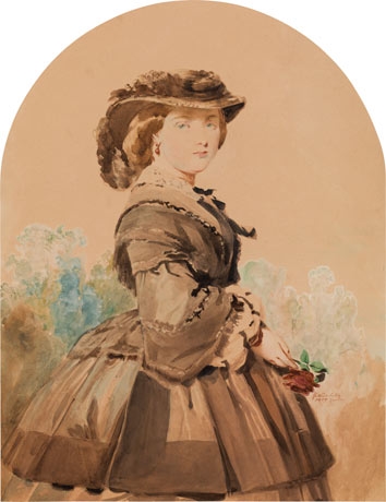 Portrait of Princess Mary Adelaide of Cambridge by Franz Xaver Winterhalter, 1857