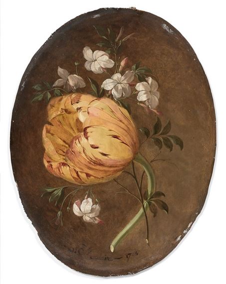 Tulipe et jasmins by Joseph-Laurent Malaine, 1785
