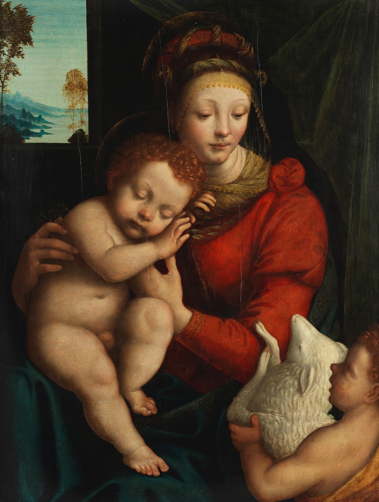 Bernardino Lanino | The Madonna and Child with the Infant Saint John ...
