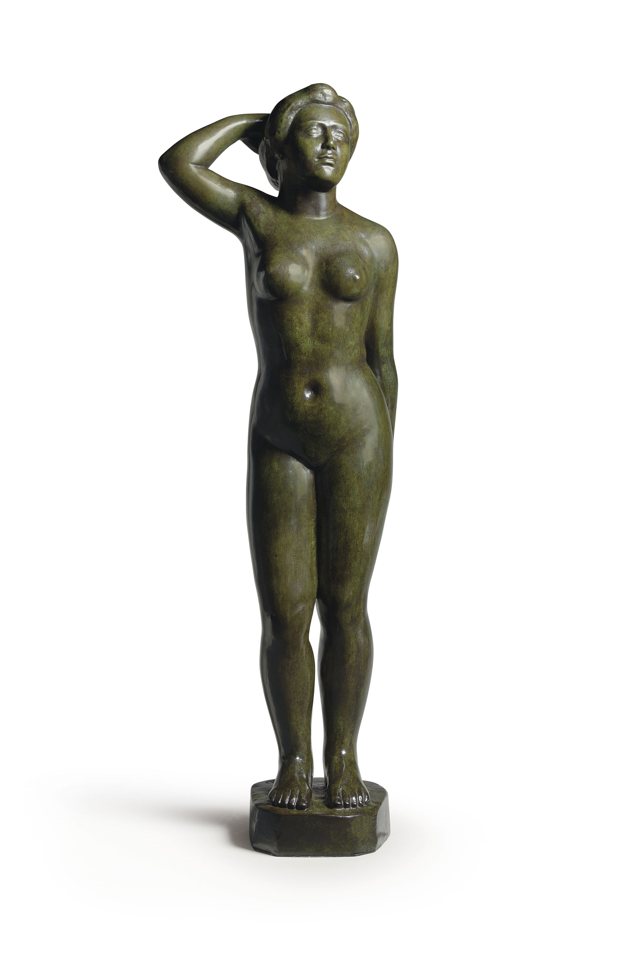 Artwork by August Macke, Two Works: Badende Frauen (recto); Pierrot mit Tänzerpaar (verso), Made of OIL ON CANVAS