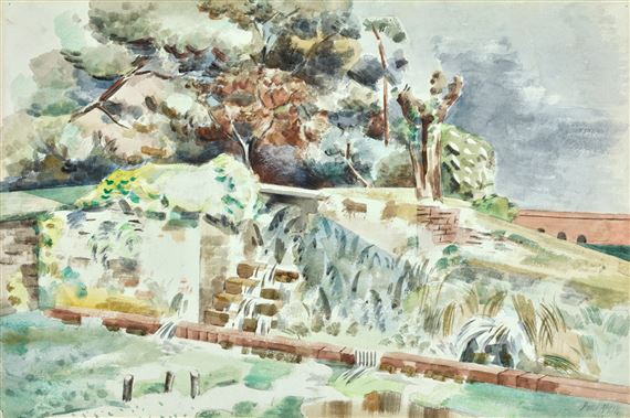 GARDEN STEPS by Paul Nash, dated  1929