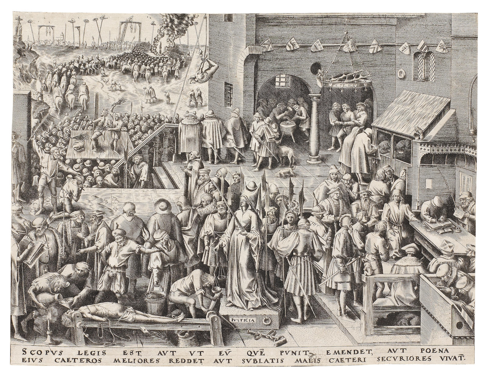 Artwork by Pieter Brueghel the Elder, Justice, Made of Engraving