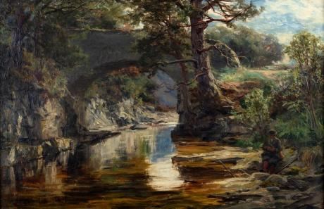 Grudie Bridge, Loch Maree by David Farquharson, 1878