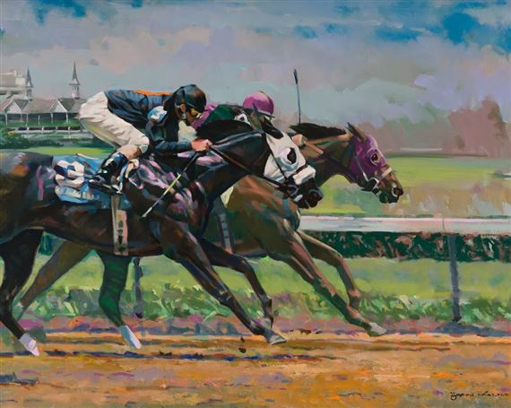 CHURCHILL DOWNS RACERS by Booth Malone