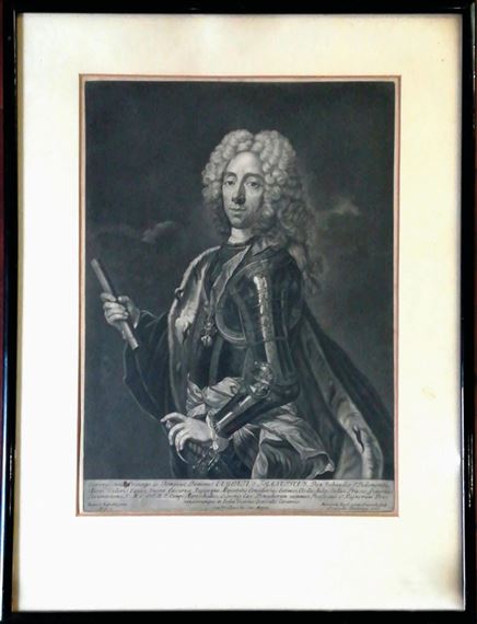 Eugenius Franciscus (Portrait of Prince Eugen von Savoyen) by Bernhard Vogel, 1737