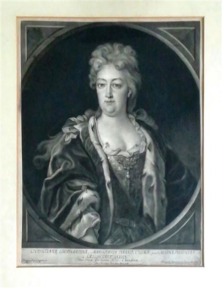 Christine Eberhardine (Queen consort of Poland and Grand Duchess consort of Lithuania) by Bernhard Vogel, 1737