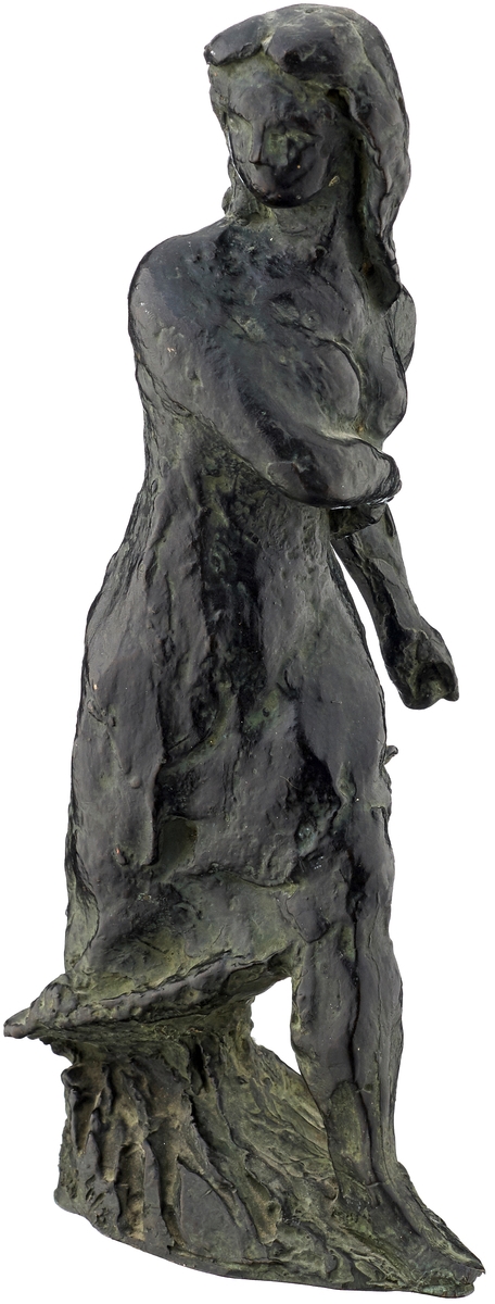 Artwork by Eduard Spörri, "Schreitende", Made of Bronze sculpture