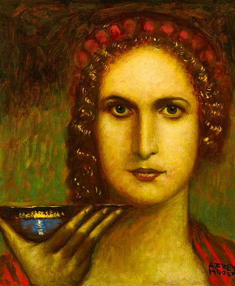 "Bildnis mit Schale" by Adolf Frey-Moock