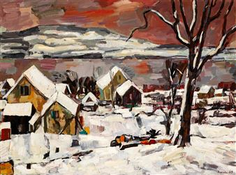 "Wintertag in Oberrieden am Zürichsee" - Karl Hosch