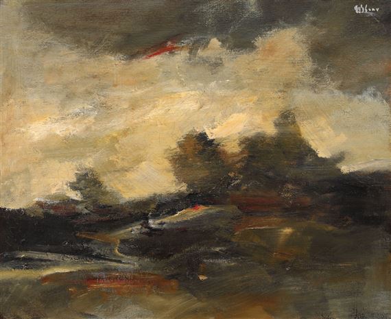 Peisaj by Mircea Ciobanu, 1982