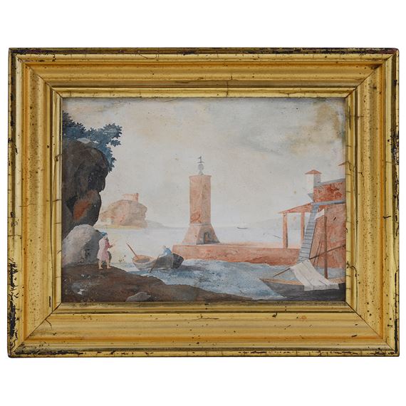 AN ITALIAN SCAGLIOLA PANEL - Ignazio Enrico Hugford