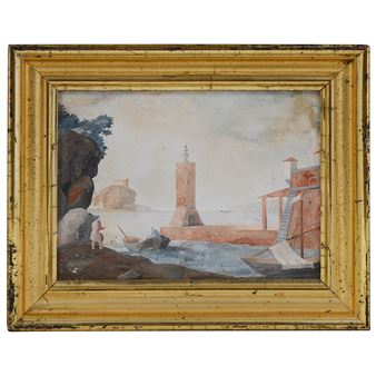 AN ITALIAN SCAGLIOLA PANEL - Ignazio Enrico Hugford