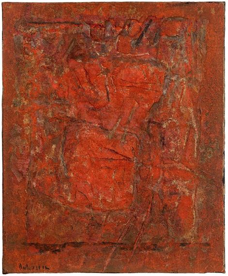 Zentrum in Rot No. 9 by Karl Fred Dahmen, 1961