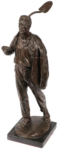 Max Kalish | Laborer with Shovel and Coat | MutualArt