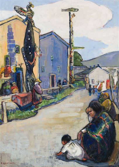 Street, Alert Bay by Emily Carr, 1912