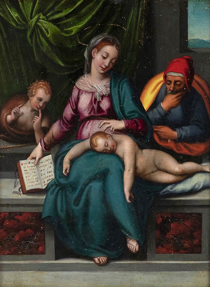 Holy Family with St. John the Baptist (Madonna of Silence) by Marcello Venusti