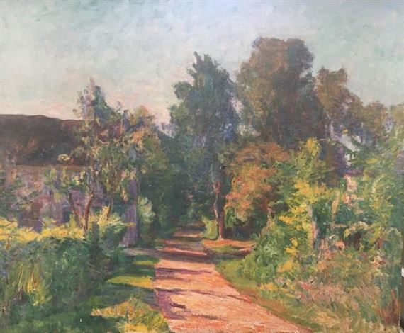 Paysage aux grands arbres by Eugène Boch 