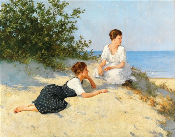 In the Dunes on the Baltic Sea Shore by Hermann Seeger