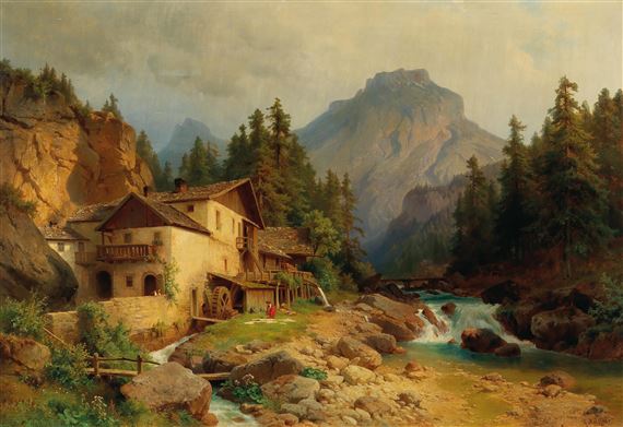 “Mühle in Nordtirol” by Gustav Meissner
