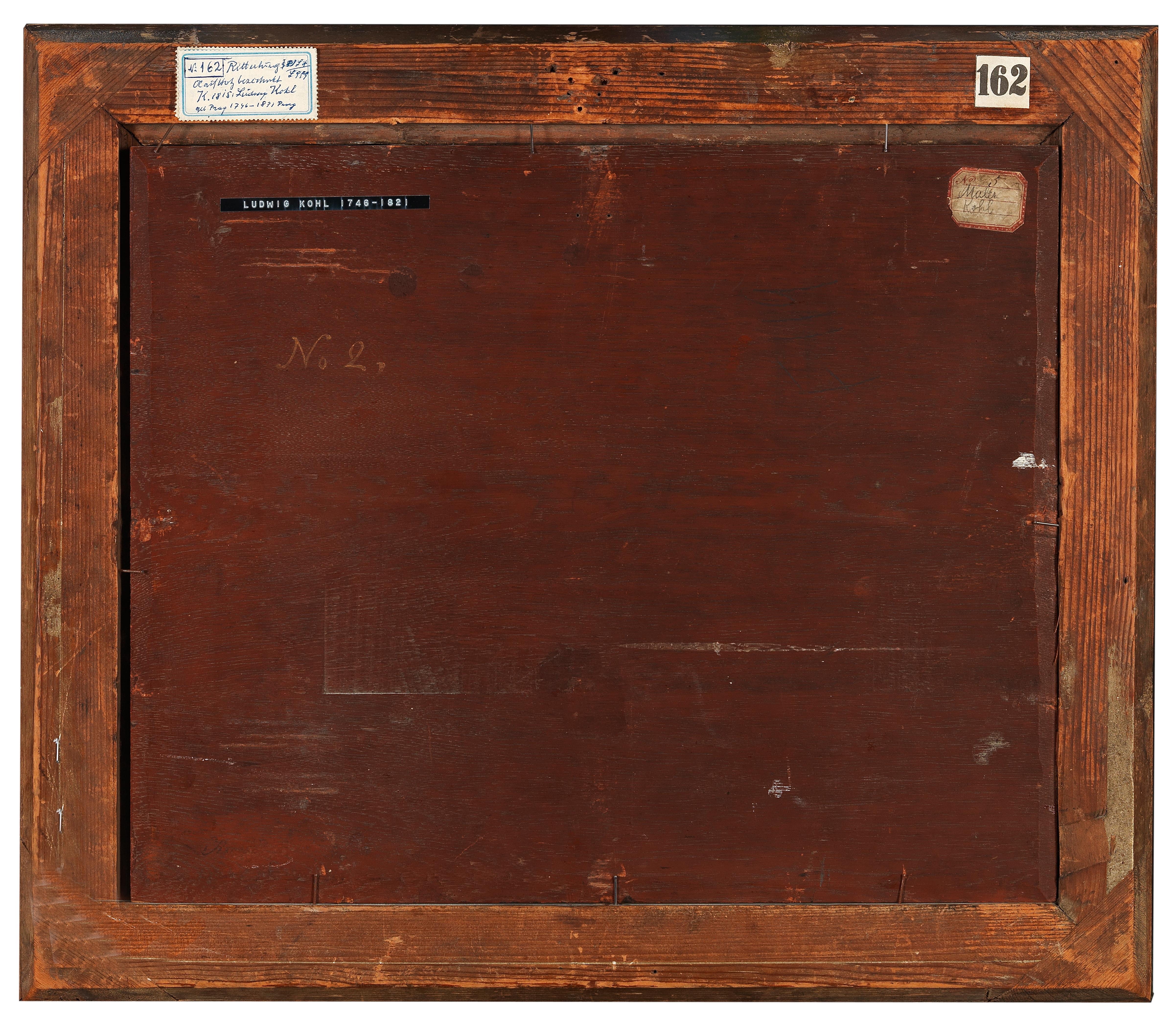 Artwork by Ludwig Kohl, Riders Approaching a Romantic Castle, Made of Oil on panel