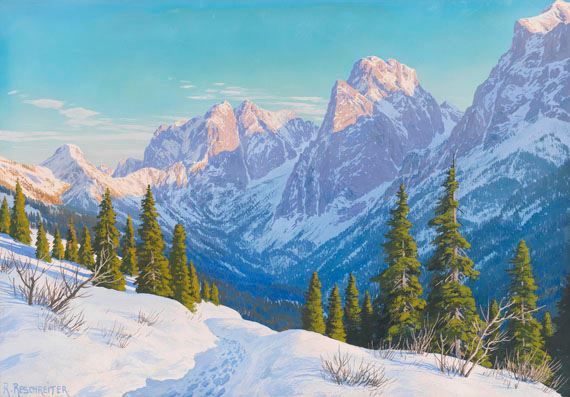 Blick auf das Kaisertal by Rudolf Reschreiter, circa 1900