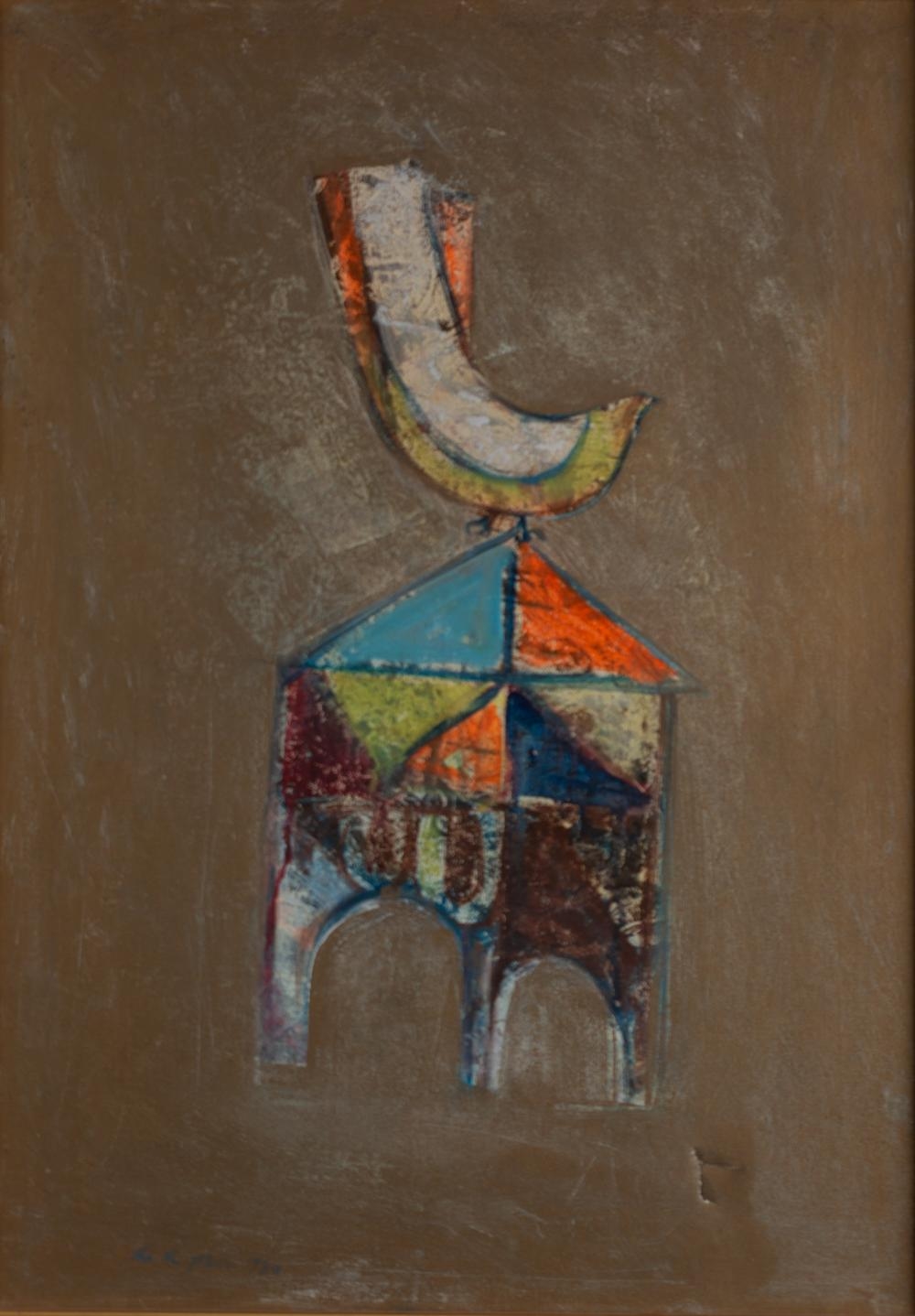 Artwork by Ali Al Jabiri, House of Peace, Made of oil on canvas