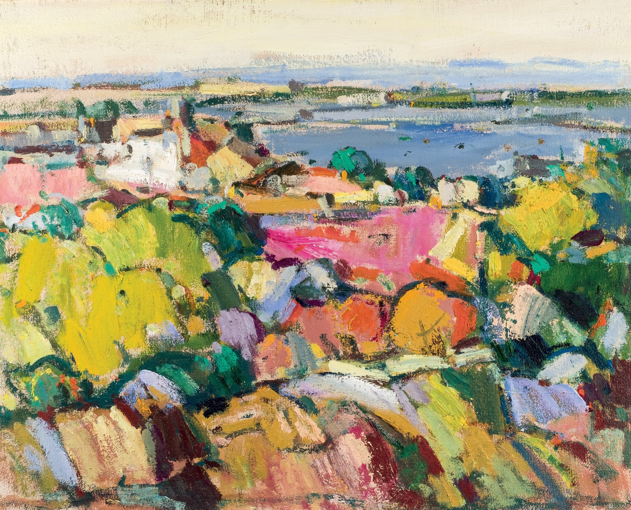 Artwork by Virgilio Albiac Bielsa, Mar de Aragón, Made of Oil on canvas