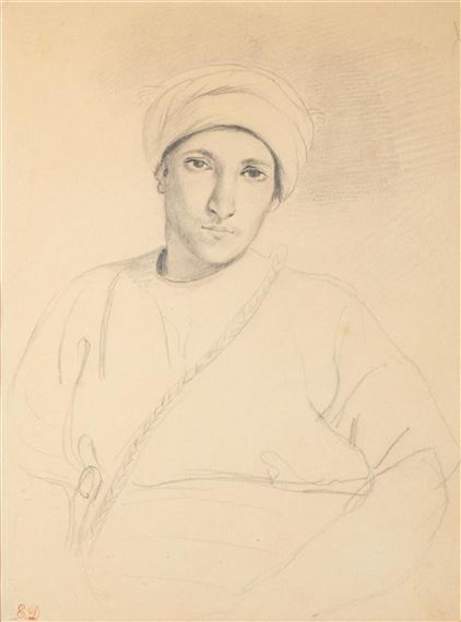 Portrait de jeune maure by Eugène Delacroix