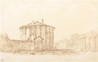 Temple de la Vesta à Rome by Attributed to Gabriel Perelle