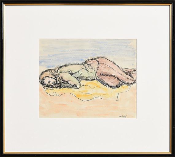 Basil Ivan Rakoczi | Woman Sleeping by the Shore | MutualArt