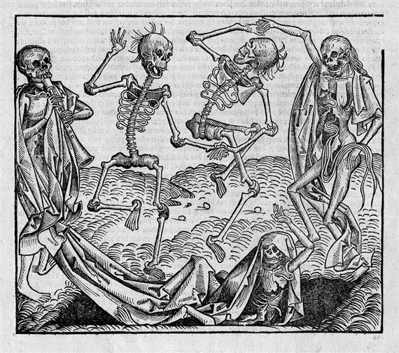 Ein Totentanz (Septima etas mudi. Imago mortis) by Michael Wolgemut, 1493