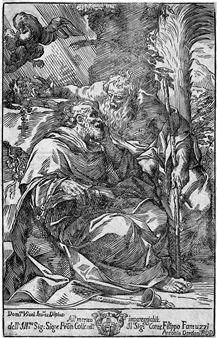Der hl. Elias in der Wildnis - Domenico Maria Viani