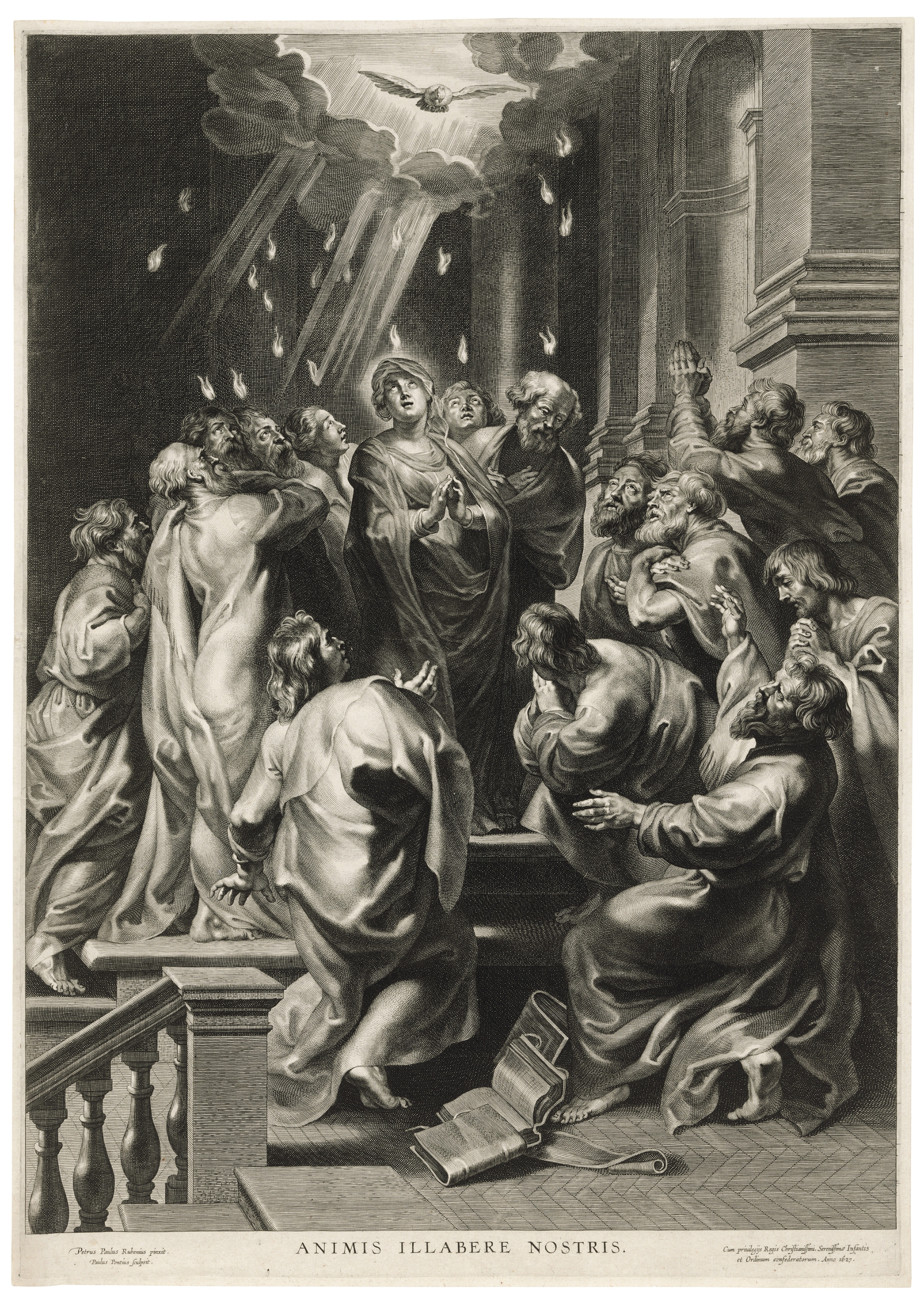 Paulus Pontius | Two Works: The Pentecost; The Presentation in the ...