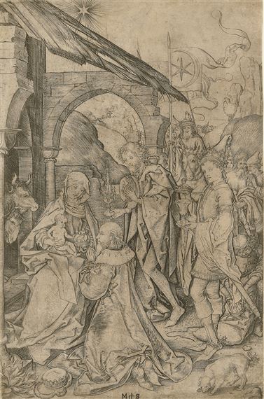 The Adoration of the Magi by Martin Schongauer, 1482