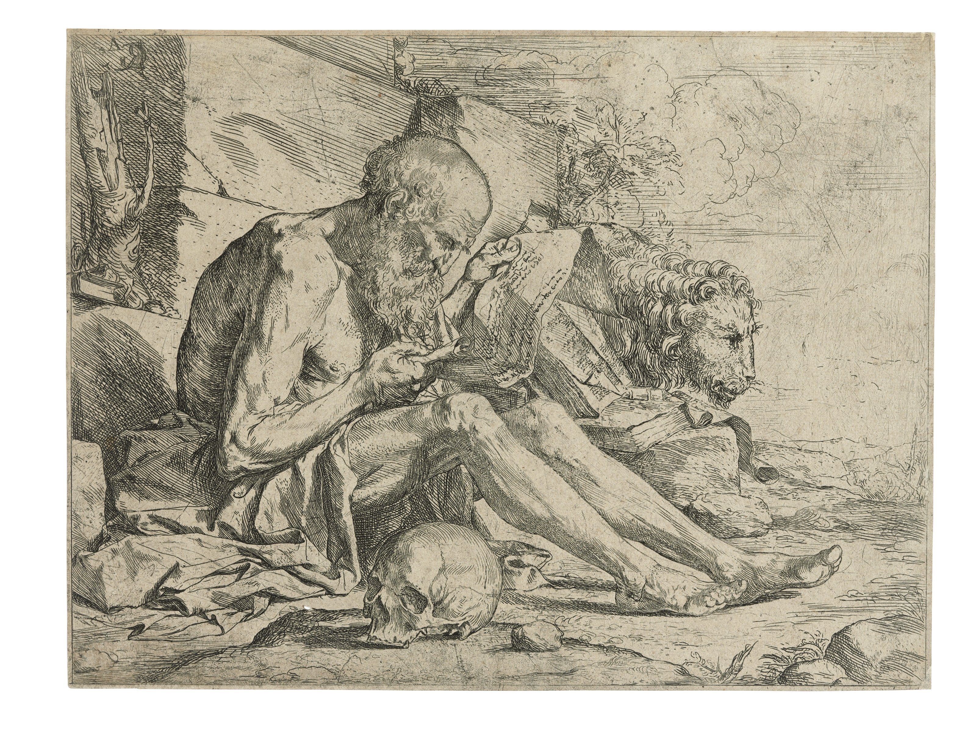 Jusepe de Ribera | Saint Jerome reading | MutualArt