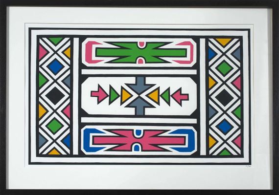 Esther Mahlangu | Ndebele Pattern | MutualArt
