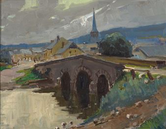 Brabant, an Old Stone Bridge - Jan Genet